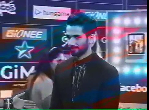 Atif Aslam & Shahid Kapoor At GIMA Red Carpet 2015