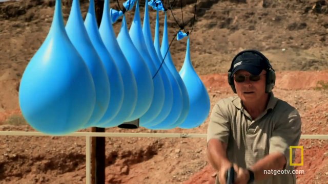 How many water balloons you need to stop a bullet : funny experiment