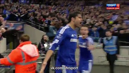 Diego Costa Goal (2-0) Chelsea vs Tottenham Hotspur - Final 2015