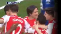 Tomas Rosicky Goal Arsenal 2 - 0 Everton Premier League 1-3-2015