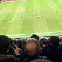 But de Coutinho vu des tribunes (Liverpool vs. Manchester City)