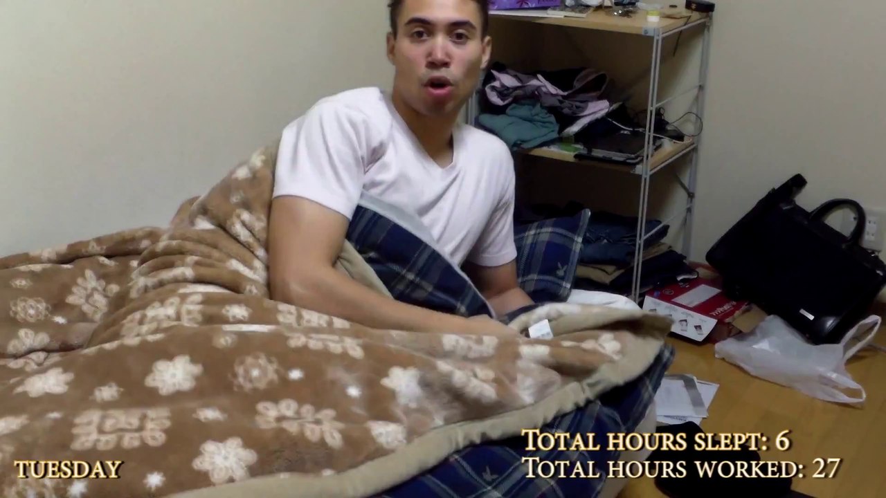 A week in the life of a hard worker Tokyo salary man : 78hrs work in 6 days!