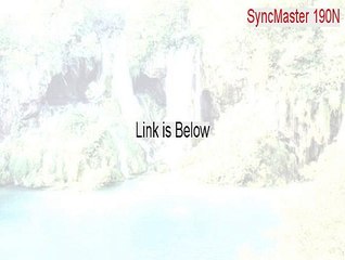 SyncMaster 190N(M)/192N(M)/193N(M) Key Gen (Download Here 2015)