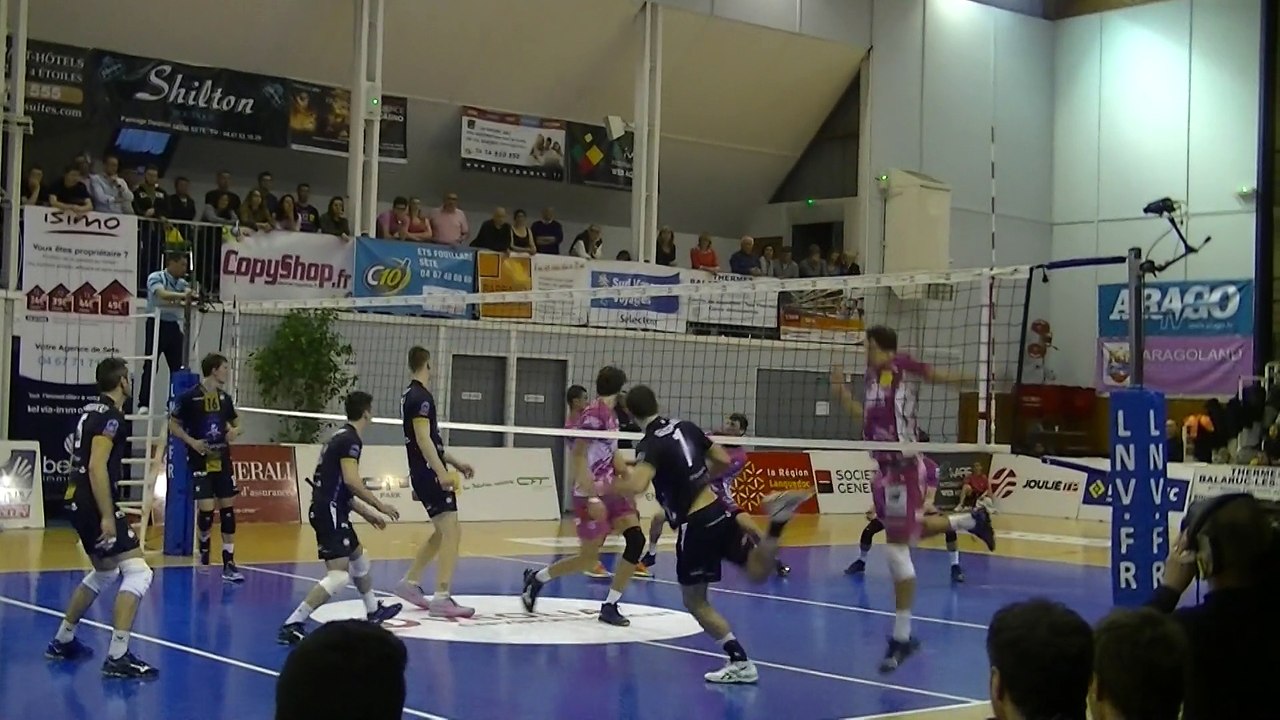 Balle de match Arago de Sète - Paris Volley