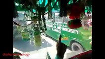 crowd of buses of iiui racing on motorway along with skyway & daewoo bus