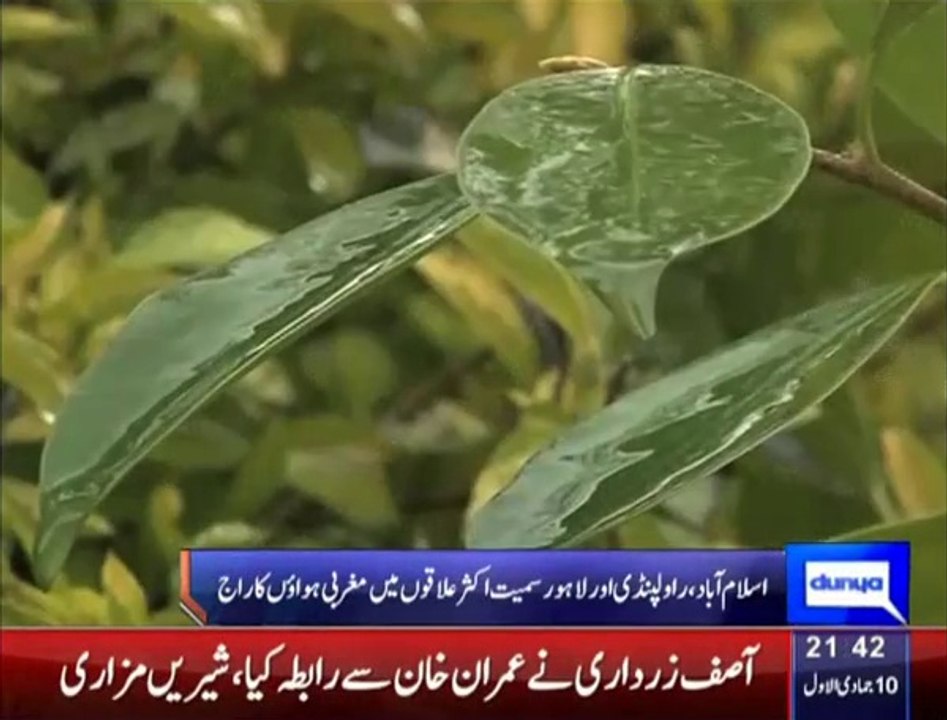 Rain hits various cities of Pakistan.