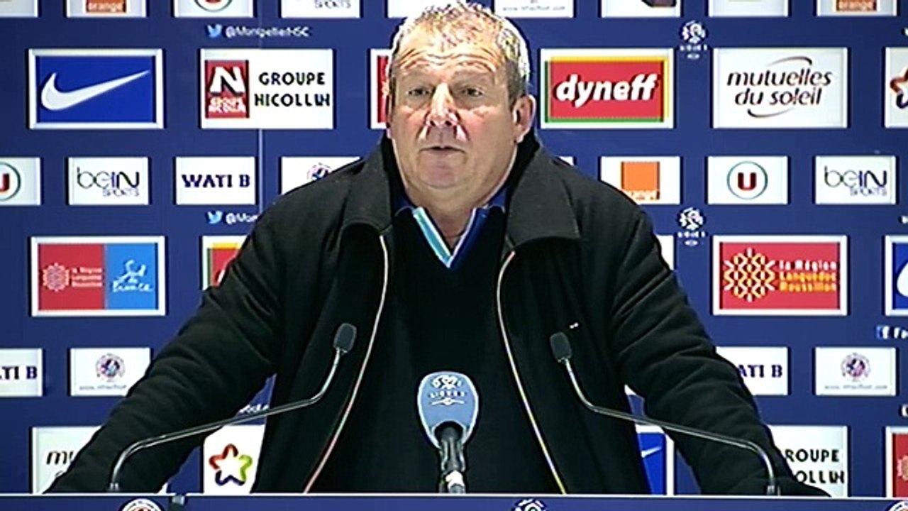 Rolland Courbis après MHSC 2-1 OGCN (27ème journée L1)