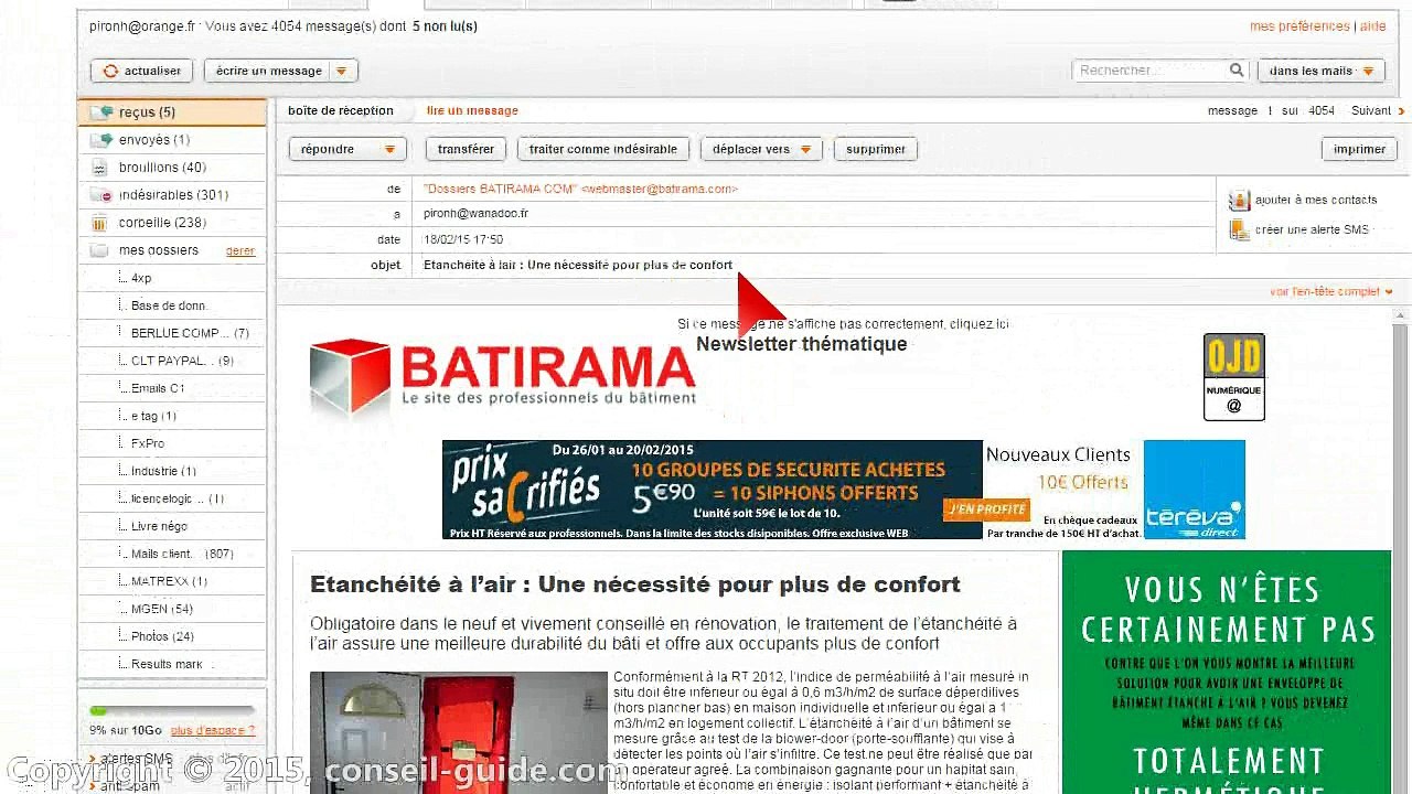 Avis client - Batirama SPAM