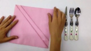 Try That In Your Home: Three In One Napkin Folding Technique