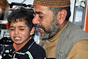 Donmak Üzere Olan Suriyelileri Mehmetçik Helikopterle Kurtardı