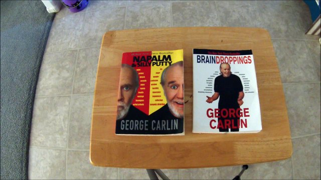George Carlin books Brain Droppings and Napalm & Silly putty