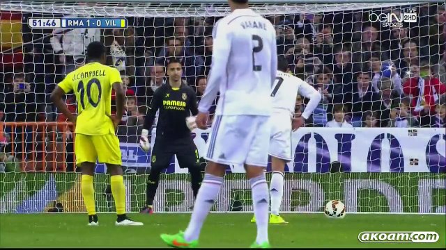 أهداف مباراة ريال مدريد و فياريال 1-1 في الدوري الاسباني