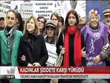 Kadınlar şiddete karşı yürüdü yüzlerce kadın Kadıköy'de buluşup cinayetleri protesto etti