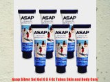 Asap Silver Sol Gel 6 X 4 Oz Tubes Skin and Body Care