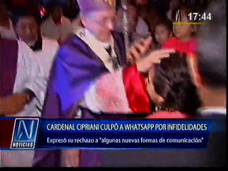 Cipriani: ‘Malinterpretaron mi opinión sobre WhatsApp y las infidelidades’