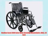 Medline Excel 2000 Extra-Wide Elevating Wheelchairs RDLA 20 Inch