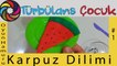 Oyun Hamuru ile Karpuz Dilimi Yapımı | Türbülans Çocuk | Play Doh Watermelon