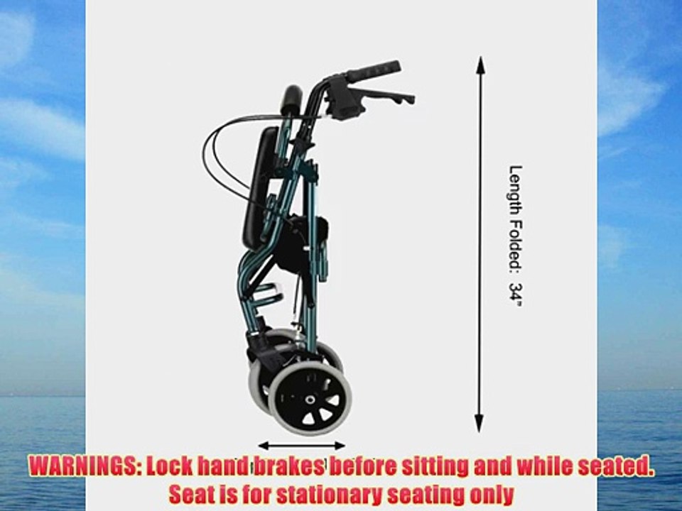 NOVA Medical Products Zoom 20 Rolling Walker Green