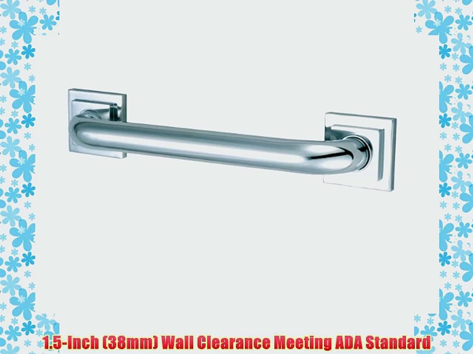 Kingston Brass DR614361 Claremont Decor 36-Inch Grab Bar with 1.25-Inch Outer Diameter Polished