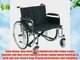 Drive Medical Sentra EC Heavy Duty Extra Wide Wheelchair with Various Arm Styles Arms Black