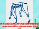 Wenzelite Nimbo Rehab Lightweight Posterior Posture Walker with Seat Midnight Blue Young Adult