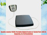 Health o meter 752KL Portable Digital Scale w/ Serial Port 600 lb Capacity 0.2 lb Resolution