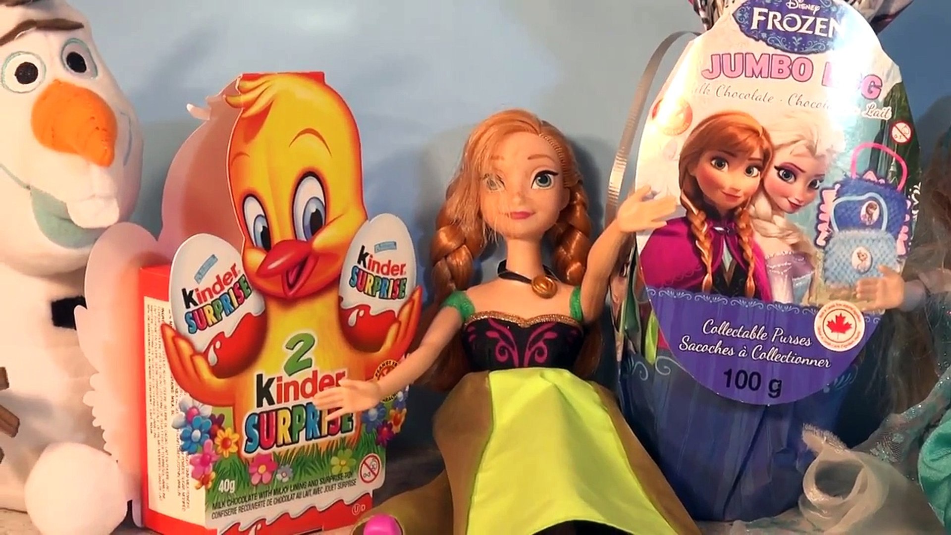 Disney Frozen Jumbo Surprise Egg Unboxing and Olaf has 2 Kinder Egg  Surprises to Unbox - video Dailymotion