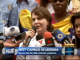 Mitzy Capriles: Crisis del país no ha cambiado porque mi esposo esté preso