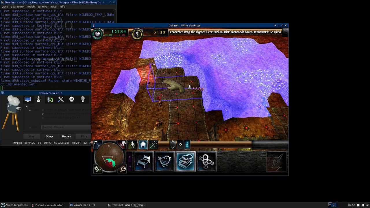 Arch Linux : Dungeon Keeper 2 [wine d3d9]