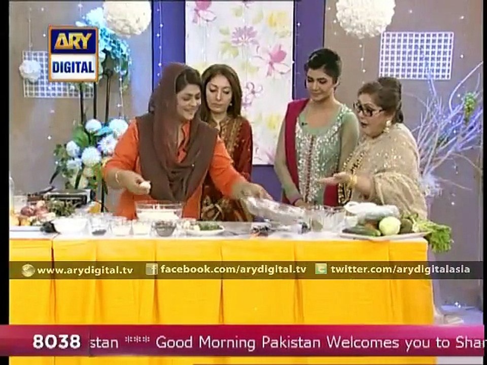 Politician Sharmeela Farooqi learning how to make a Gol Roti on a live morning s