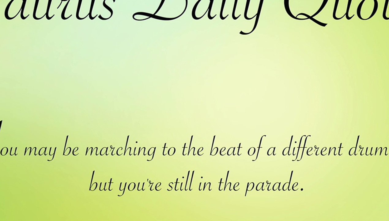 taurus quotescope