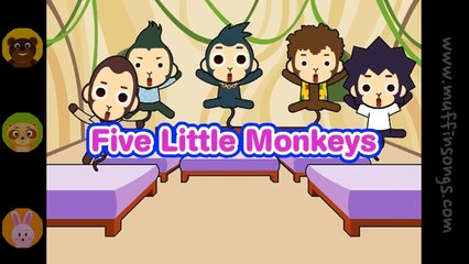 2015 Five Little Monkeys _ nursery rhymes & children songs with lyrics