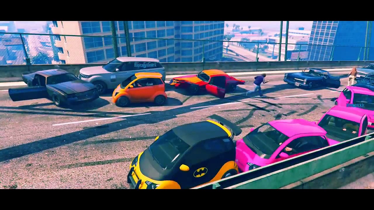 GTA 5 Online: Windmill Bridge of Death & Red vs. Blue (GTA 5 Fun Jobs)