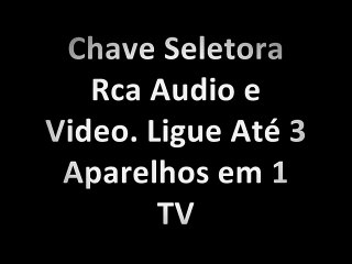 Chave Seletora. Ligue Até 3 Aparelhos em 1 TV - http://eletrovendas.lojaintegrada.com.br