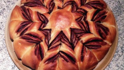 Brioche étoilée au Nutella