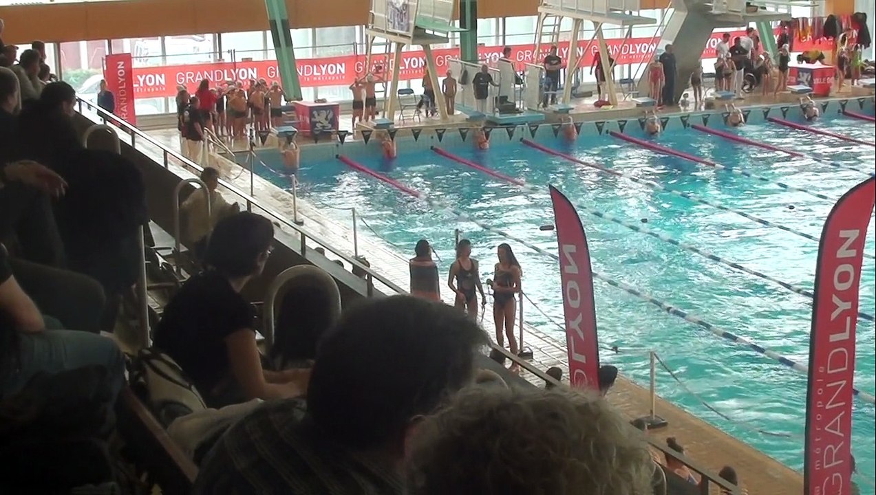 Rébecca Gensane remporte le 50 Dos (démonstration) de Vaise (28/02/2015) en 39 sec.