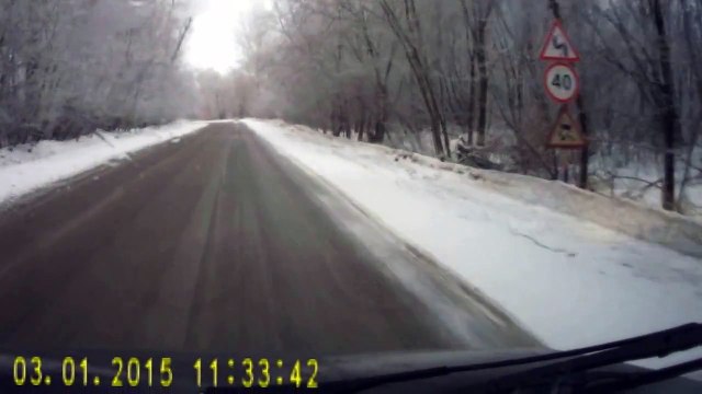 На Оке в кювет - ДТП на трассе 01.03.2015