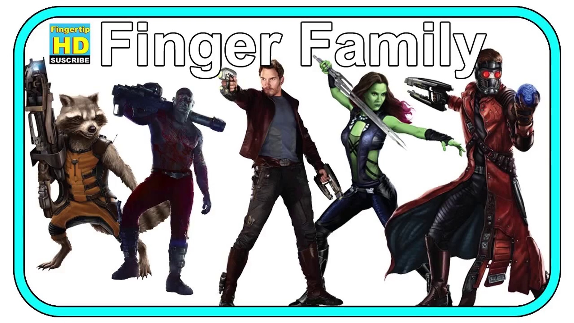⁣Daddy Finger Nursery Rhymes - Guardians Of Galaxy  Finger Nursery Rhymes