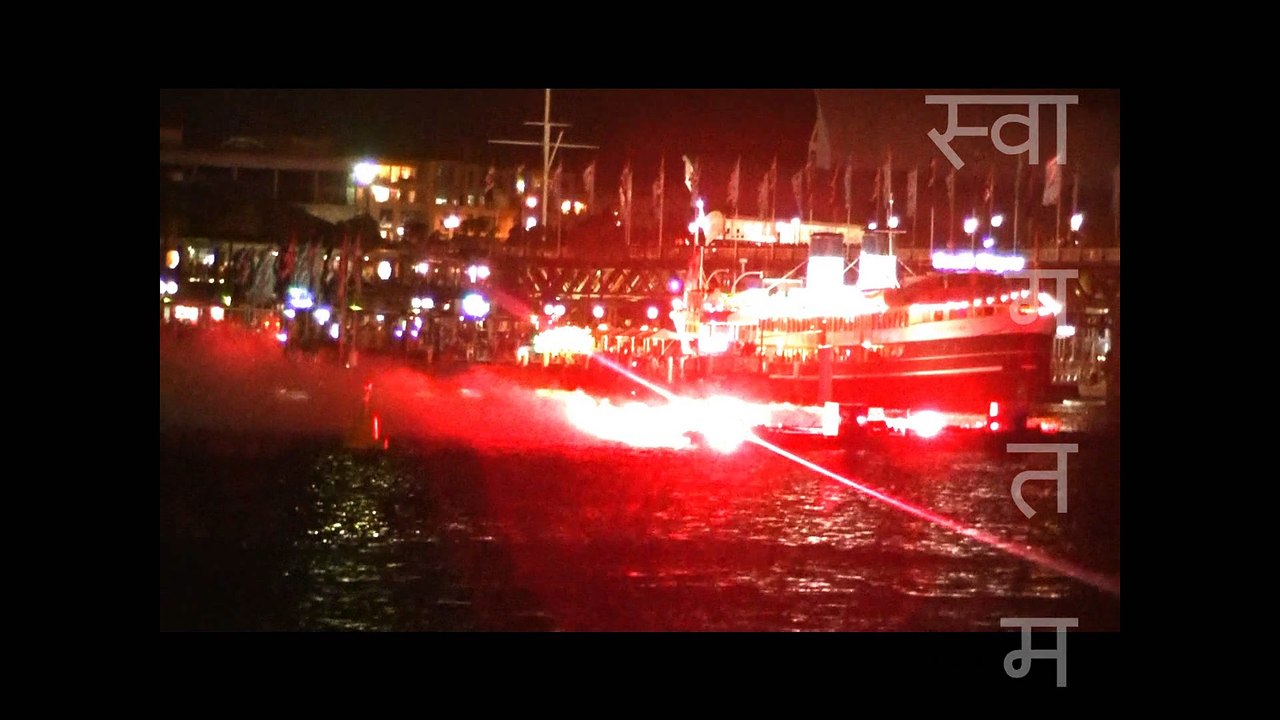 Firework in Darling Harbour Sydney 2014