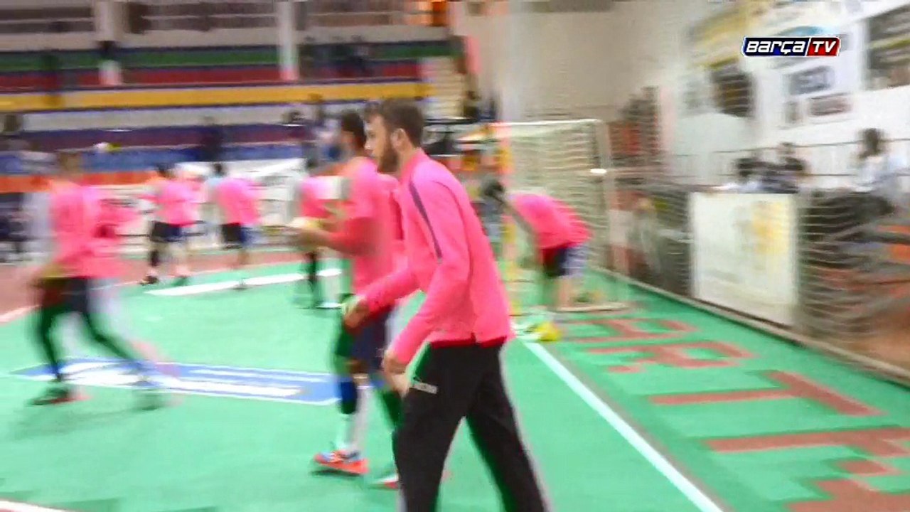 FCB Handbol: Escalfament de porters / FCB Balonmano: Calentamiento de porteros