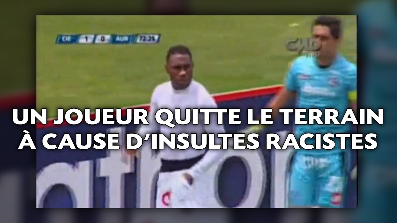 Un joueur quitte le terrain à cause d'insultes racistes