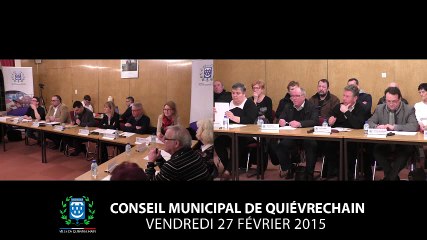 Conseil municipal Quiévrechain - 27 février 2015