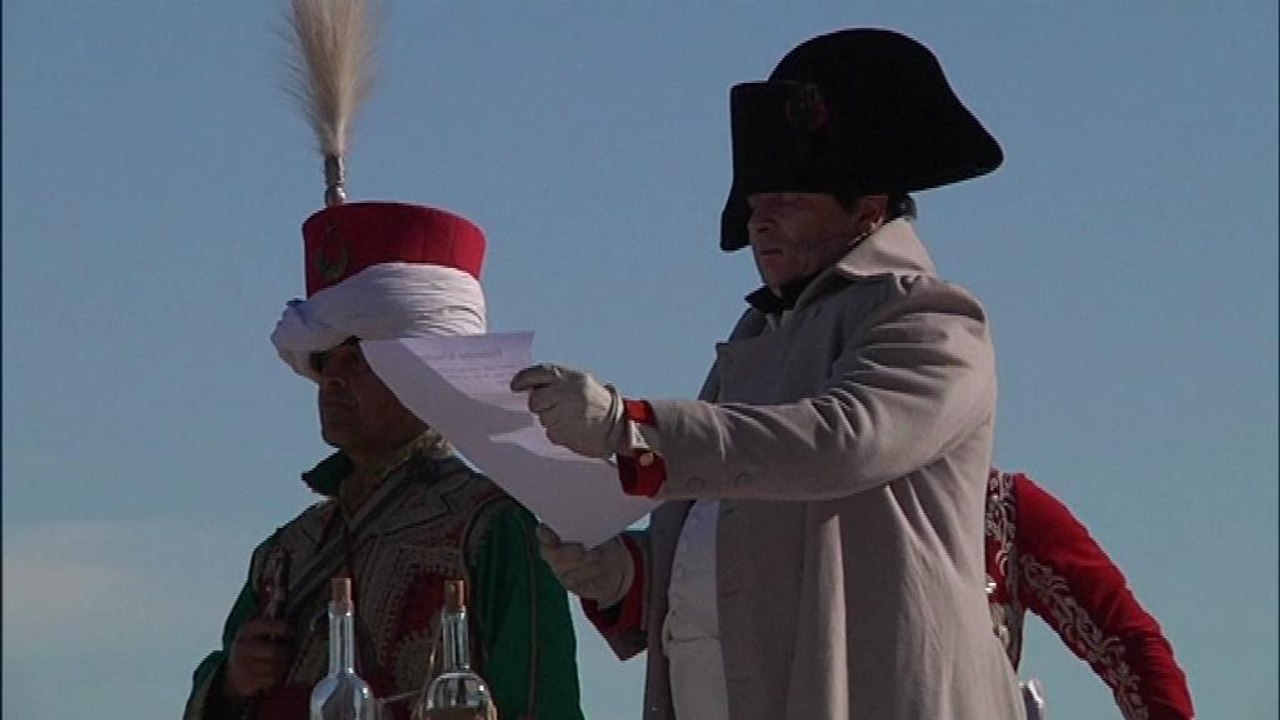 Reconstitution historique du retour de Napoléon sur la plage de Golfe-Juan