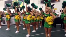2014 University of Oregon Ducks Cheerleaders - Front Row