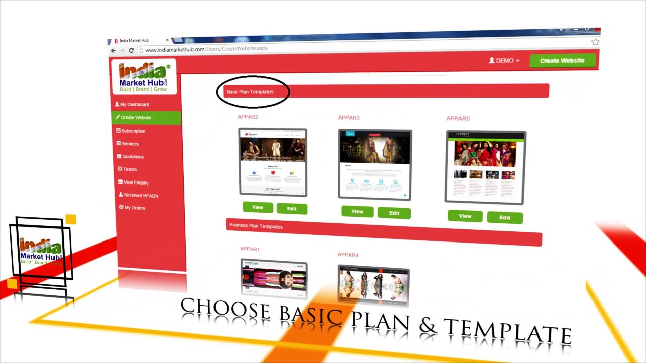 Create Website in Rs.499* at IndiaMarketHub - Simple Step By Step