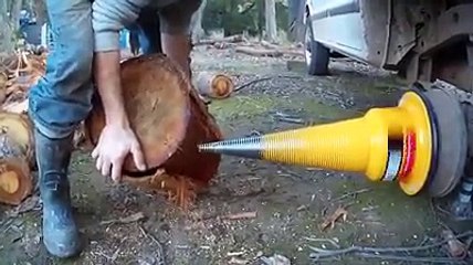 Wood Cutter With Car Amezing