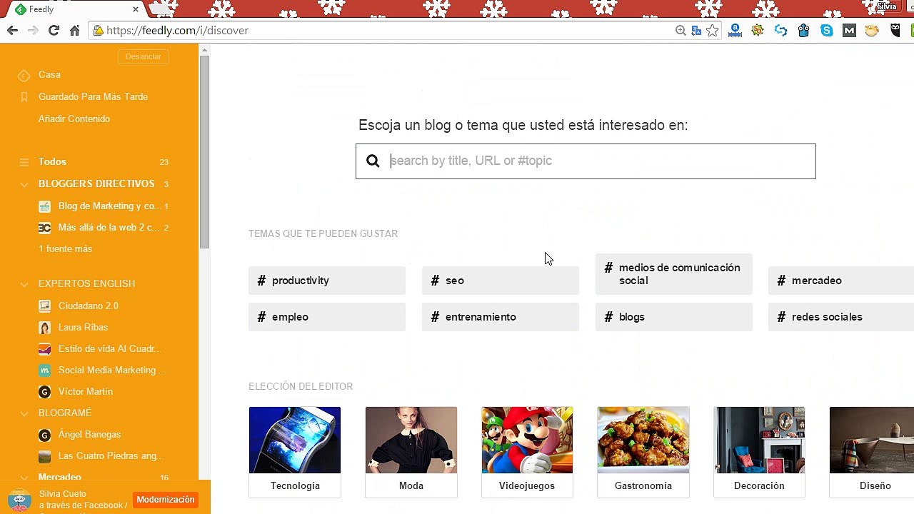 Feedly lector RSS y curaci?n de contenidos