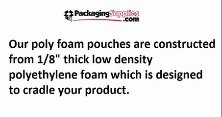 Foam Pouches for Maximum Items' Protection