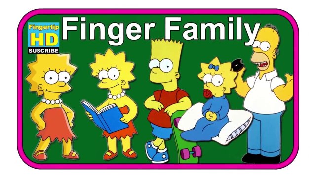 The Simpsons Family Finger Family Collection Finger Family Songs The Simpsons Finger Nursery Rhymes