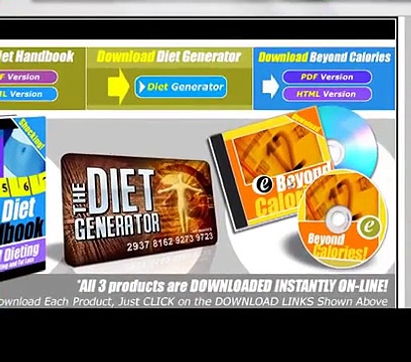 FAT LOSS 4 IDIOTS DIET GENERATOR   FREE LOOK